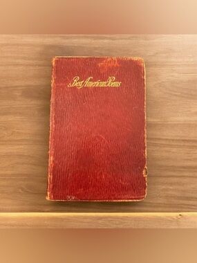 Vintage Best American Poems Book 1905 Selected by John Howard Red Leather Bound